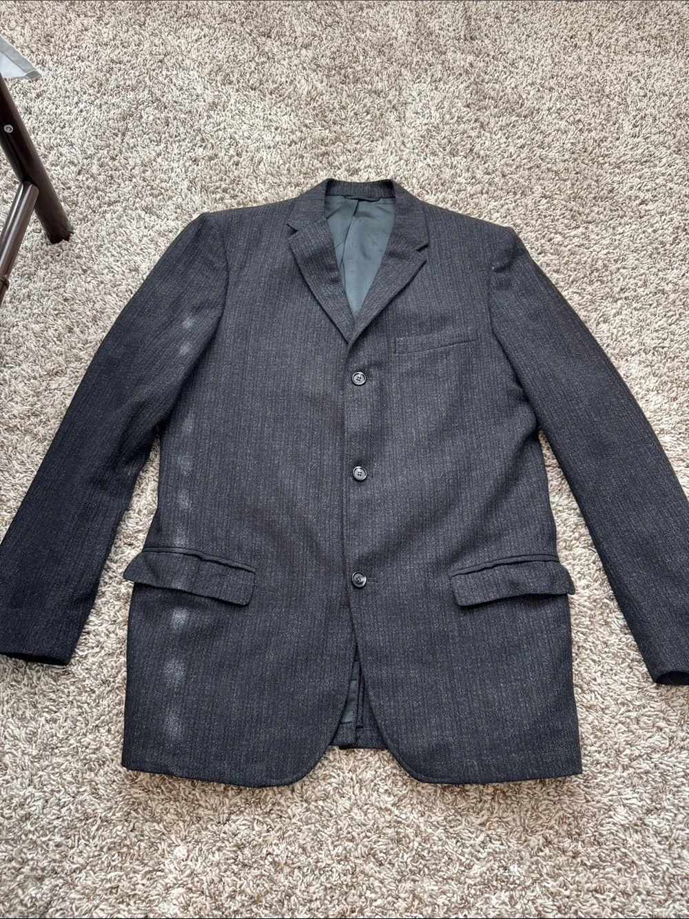 Vintage 1950's Truxton Wool Pinstripe Mens Suit 40R
